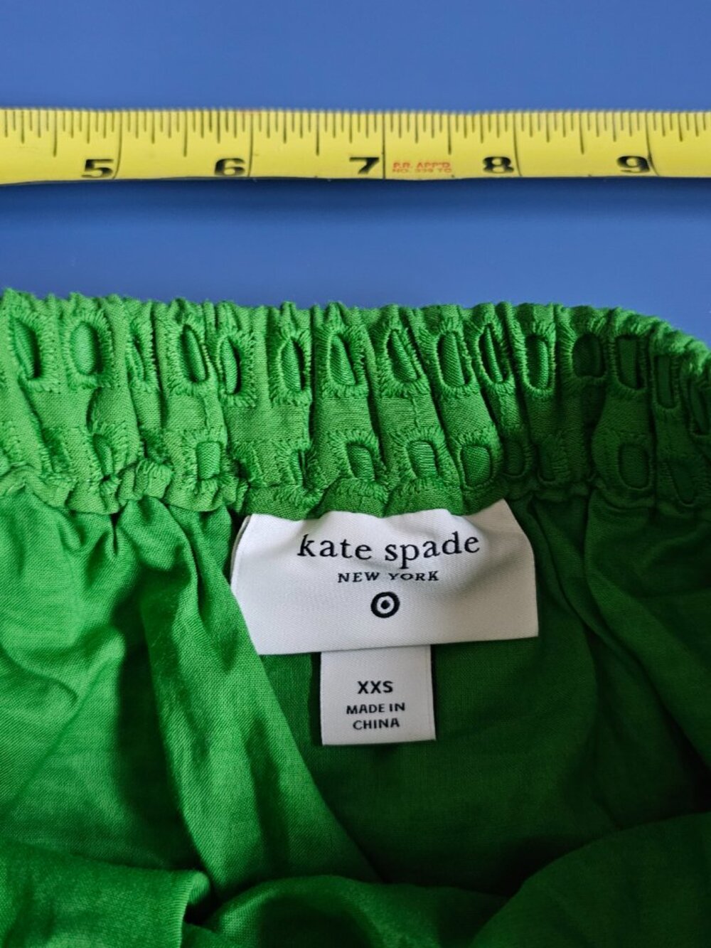 Kate Spade New York x Target eyelet shell tank top green Skirt set xxs xs - Picture 7 of 7